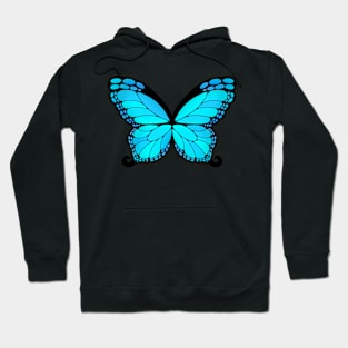 Blue Butterfly Wings Hoodie